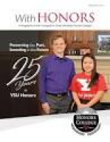 With Honors, Spring 2018 by Youngstown State University - issuu