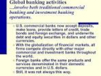 GLOBAL BANKING ACTIVITIES - ppt video online download