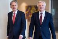 The Chancellor Philip Hammond and David Davis warn of a global ...