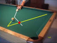 Pool and billiards bank shot drill for learning cut-angle effects ...