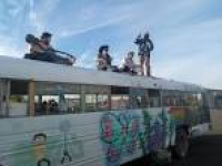 Volunteer Group Travels along West Coast on Brightly Painted Bus ...