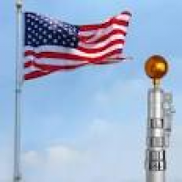 YESHOM™ 25ft Flag Pole Aluminum Telescopic Flagpole Kit US Flag ...