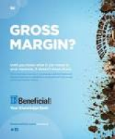 Beneficial Bank Print Advert By Brownstein: Gross margin | Ads of ...