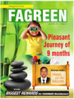 FAGREEN NETWORK MARKETING 1ST MAGAZINE . YOU ARE NOT LATE TO JOIN
