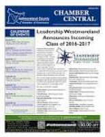 Chamber Central August 2016 by Westmoreland County Chamber of ...