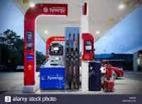 Download this stock image: New Modern Synergy Exxon Mobil petrol ...