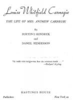 Autobiography of Mrs. Louise Carnegie | Tableware | Andrew Carnegie