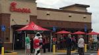Line for free food at opening of Brentwood Chick-fil-A, run by Bob ...