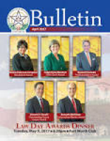 TCBA April 2017 Bar Bulletin by Tarrant County Bar Bulletin - issuu