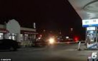 CCTV shows man shot in the FACE running into a gas station for ...