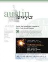 Austin Lawyer, Dec. 2015/Jan. 2016 by Austin Bar Association - issuu