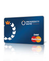 Prosperity Bank - MasterMoney Card