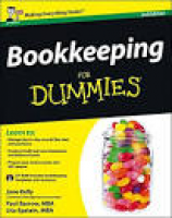Bookkeeping For Dummies: Amazon.co.uk: Jane Kelly, Paul Barrow ...