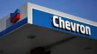 Shares of Chevron fall as the oil major reports its US output declined