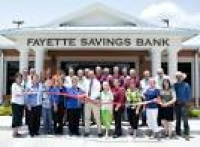 Ribbon Cutting at the new Fayette Savings Bank Location. Fayette ...