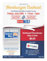 Hamburger Cookout With First United Bank | United Way of Denton County