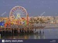 Santa Monica Pier California, CA, USA, US Pacific Park Ferris ...