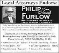 Philip Mack Furlow for District Attorney, 106th Judicial District ...