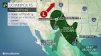 Frequent downpours to threaten flooding in southwestern US this week