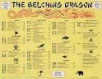 Chinese Restaurant Menu: "The Belching Dragon" | Working Ideas for ...