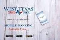 West Texas State Bank | West Texas State Bank