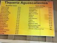 Menu (cheap and good) - Picture of Taqueria Aguas Calientes, San ...