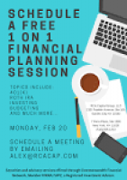 Schedule a Financial Planning Session - February 20th - RCA ...