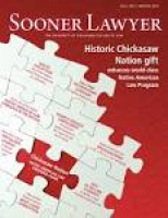 Sooner Lawyer: Fall 2013-Winter 2014 by University of Oklahoma ...