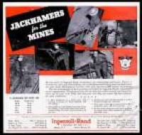 1945 Ingersoll Rand jackhammer jack hammer mine mining miner photo ...