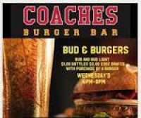 Coaches Burger Bar - Locations in Poland, Boardman, and Salem, Ohio