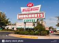 Krispy Kreme Doughnuts store sign - Alexandria, Virginia USA Stock ...
