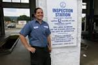 Young mother is state inspection technician for Botetourt Lube ...