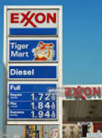An Exxon gas station is seen in Jersey City, New Jersey , Th ...