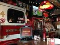 fire truck behind the bar - Picture of The Halligan Bar and Grill ...