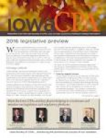 Iowa CPA - November 2015 by Iowa Society of CPAs - issuu