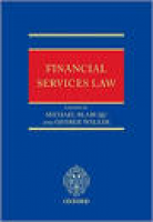 Financial Services Law: Amazon.co.uk: Michael Blair QC, George ...