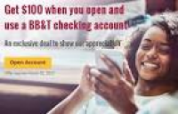 Expired) BB&T Bank, Up To $100 Checking Bonus In Select States ...