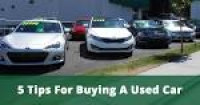 5 Tips For Buying a Used Car