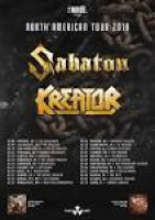 KREATOR, SABATON On A North US Tour