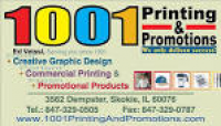 1001 Printing & Promotions - Get Quote - Graphic Design - Skokie ...