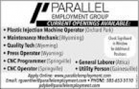 Current Openings Available, Parallel Employment Group, Buffalo, NY