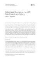 Police Legal Advisors in the USA: Past, Present, and Future (PDF ...