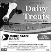 Dairy State Bank - Ad from 2018-05-26 | Financial & Legal Services ...